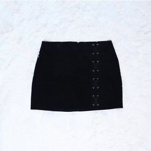 CHARLOTTE RUSSE Black Corduroy Skirt